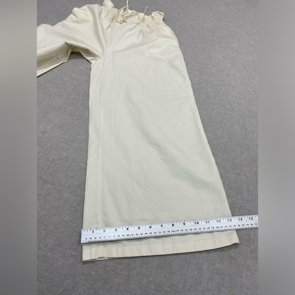 Anthropologie Cream Wide-Leg Jumpsuit with Elastic Waist - Picture 8 of 11